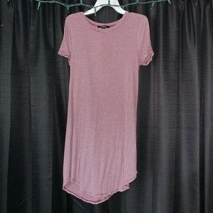 Tight red and white striped dress